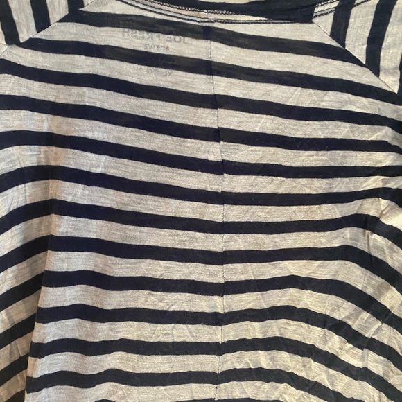 Joe fresh striped long sleeve tee white/navy - Picture 5 of 6